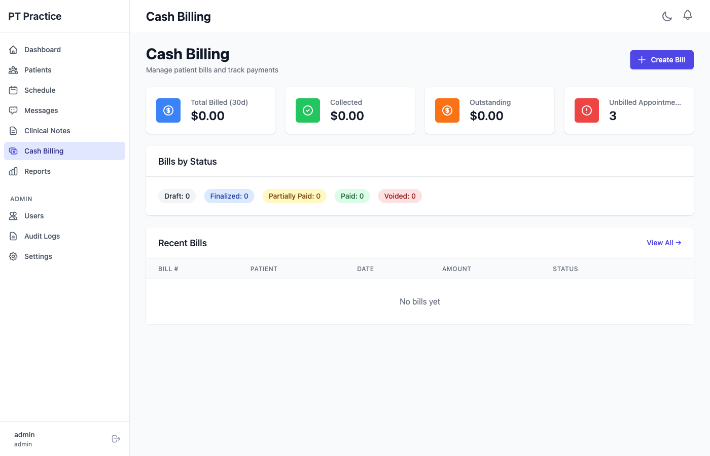 Billing Dashboard