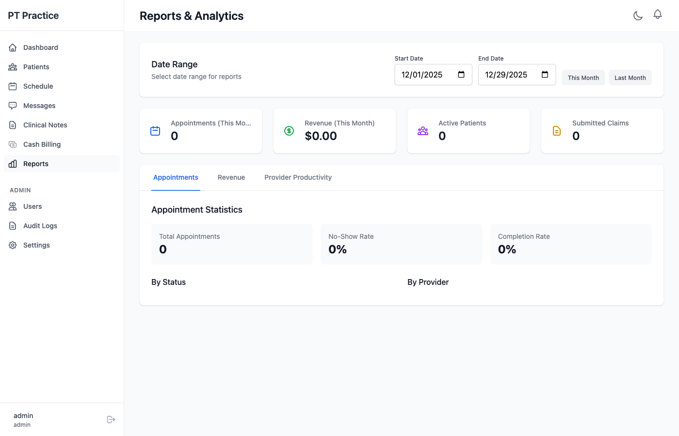 Reports Dashboard